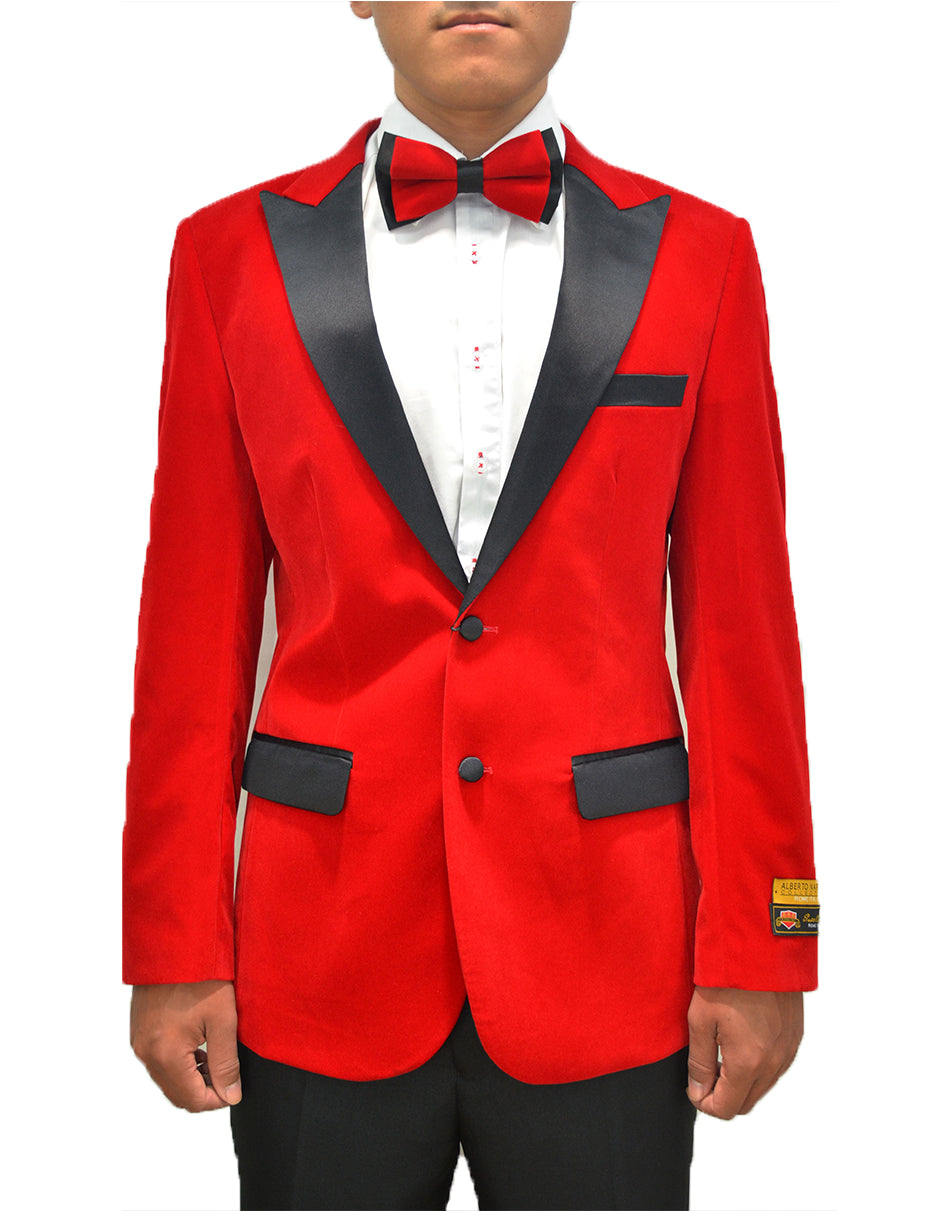 Red Velvet Dinner Tuxedo Jacket