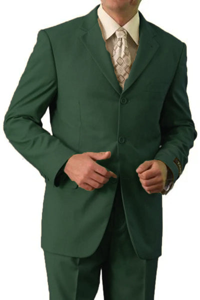 Apollo King Olive Poplin Classic Fit Suit
