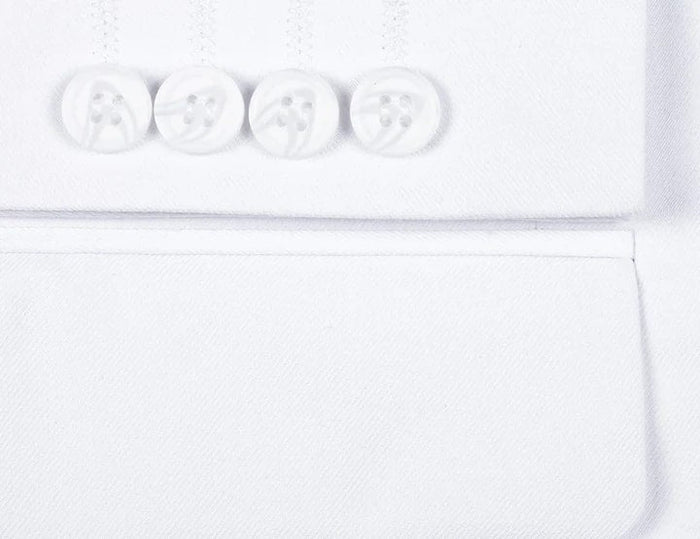 White Two Button Wedding Suit For Men
