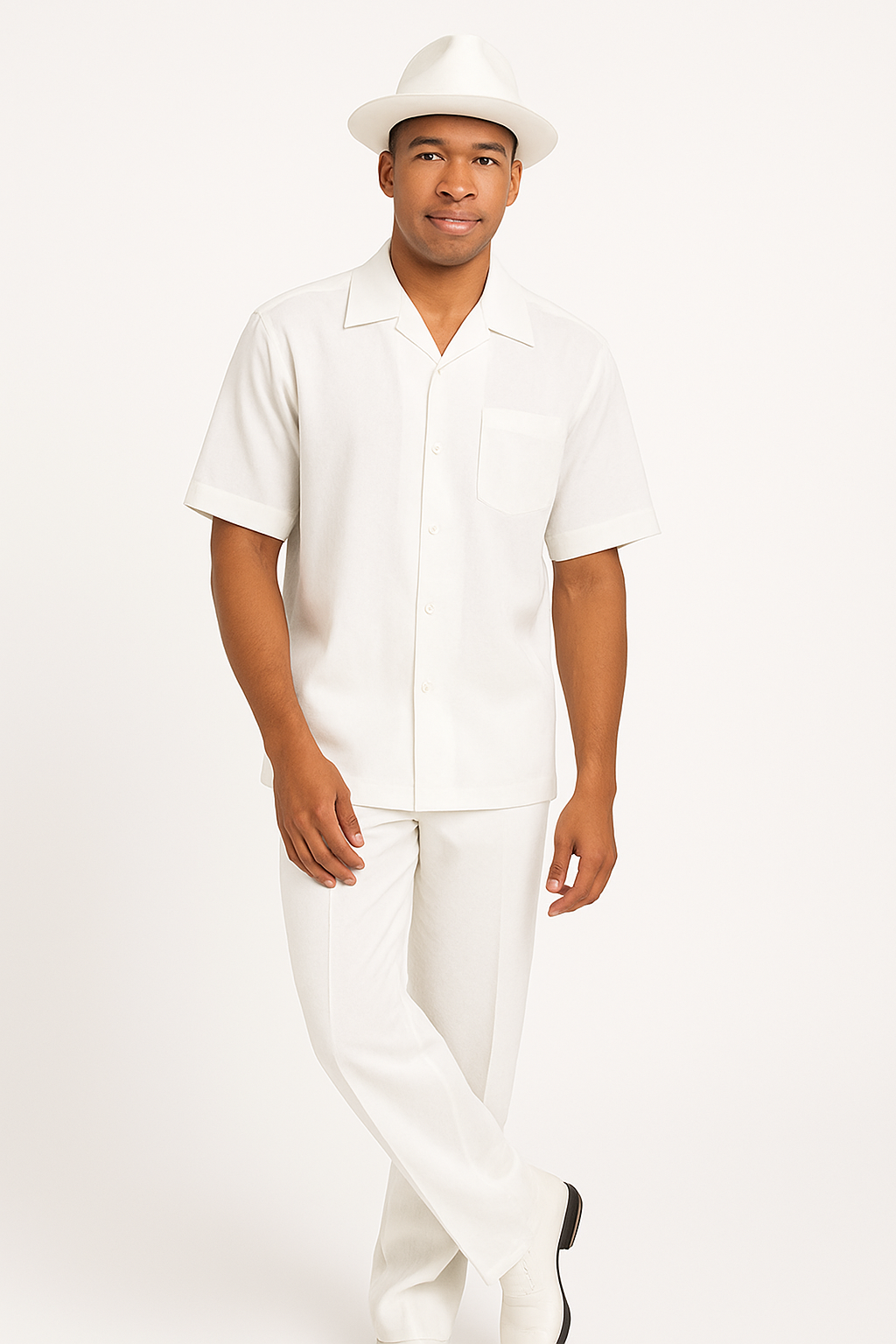 Mens Linen Walking Suit - "White" Summer Outfit - Mens Linen Suit