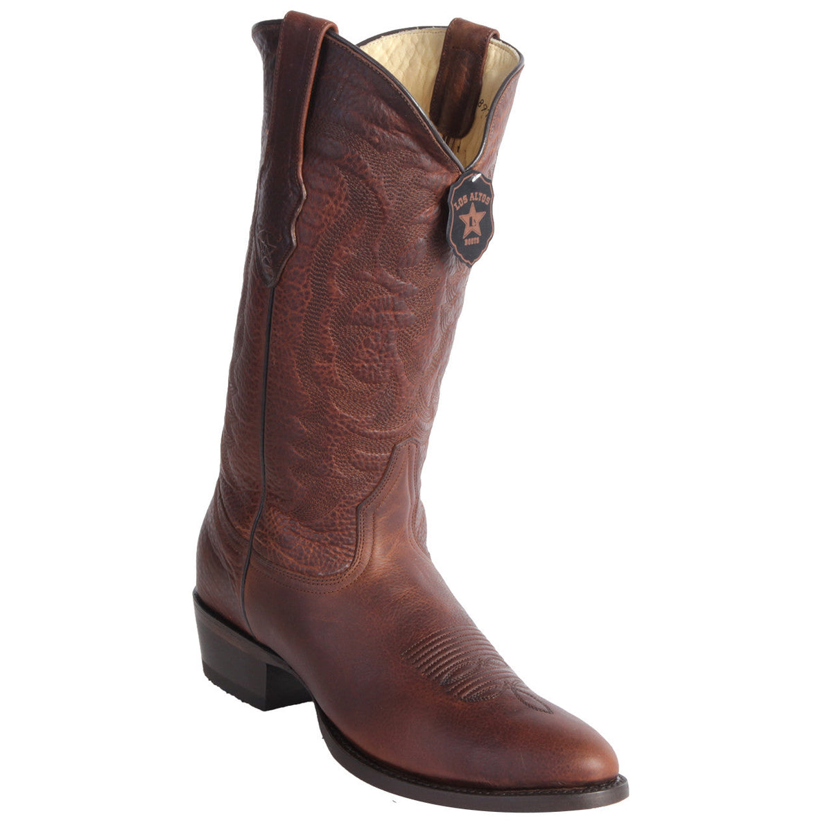 Walnut Color Boot Los Altos Walnut Rage Leather Round Toe Boots MensItaly