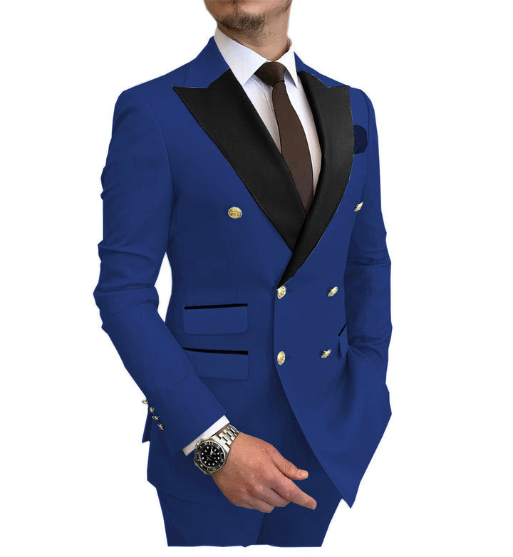 Double Breasted Tuxedo Groom Suit