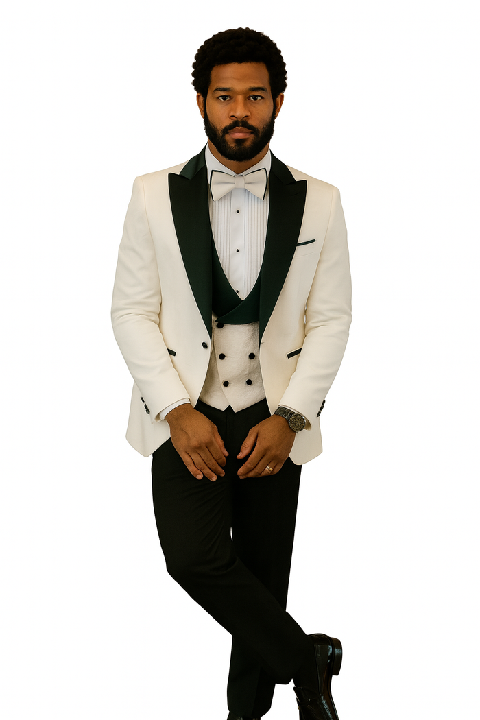 Hilton Paisley Peak Lapel Tuxedo Set