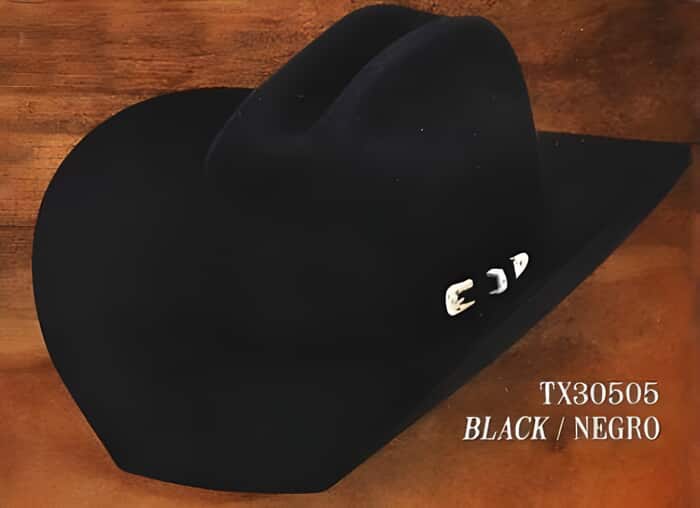 Dark color black Western Hat Tejanas Texas Style 4X Felt Hats By Authentic Los altos