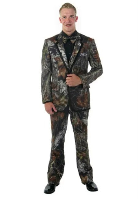 Western Tuxedo Cowboy Suit, Green and Brown Mix