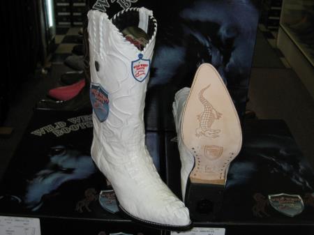 Wild West Oryx Tan ~ Beige Genuine Crocodile ~ World Best Alligator ~ Gator Skin Western Cowboy Dress Cowboy Boot Cheap Priced For Sale Online (EE)