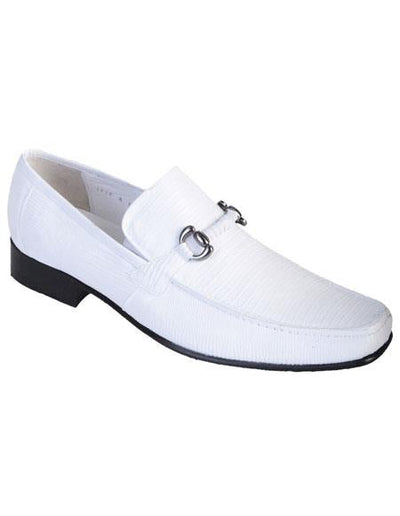 Men's White Genuine Teju Lizard Slip On Stylish Dress Loafer Los Altos Oxford Shoes Perfect for Men