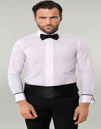 White Tuxedo Shirt Classic Cotton by Alligator Warehouse