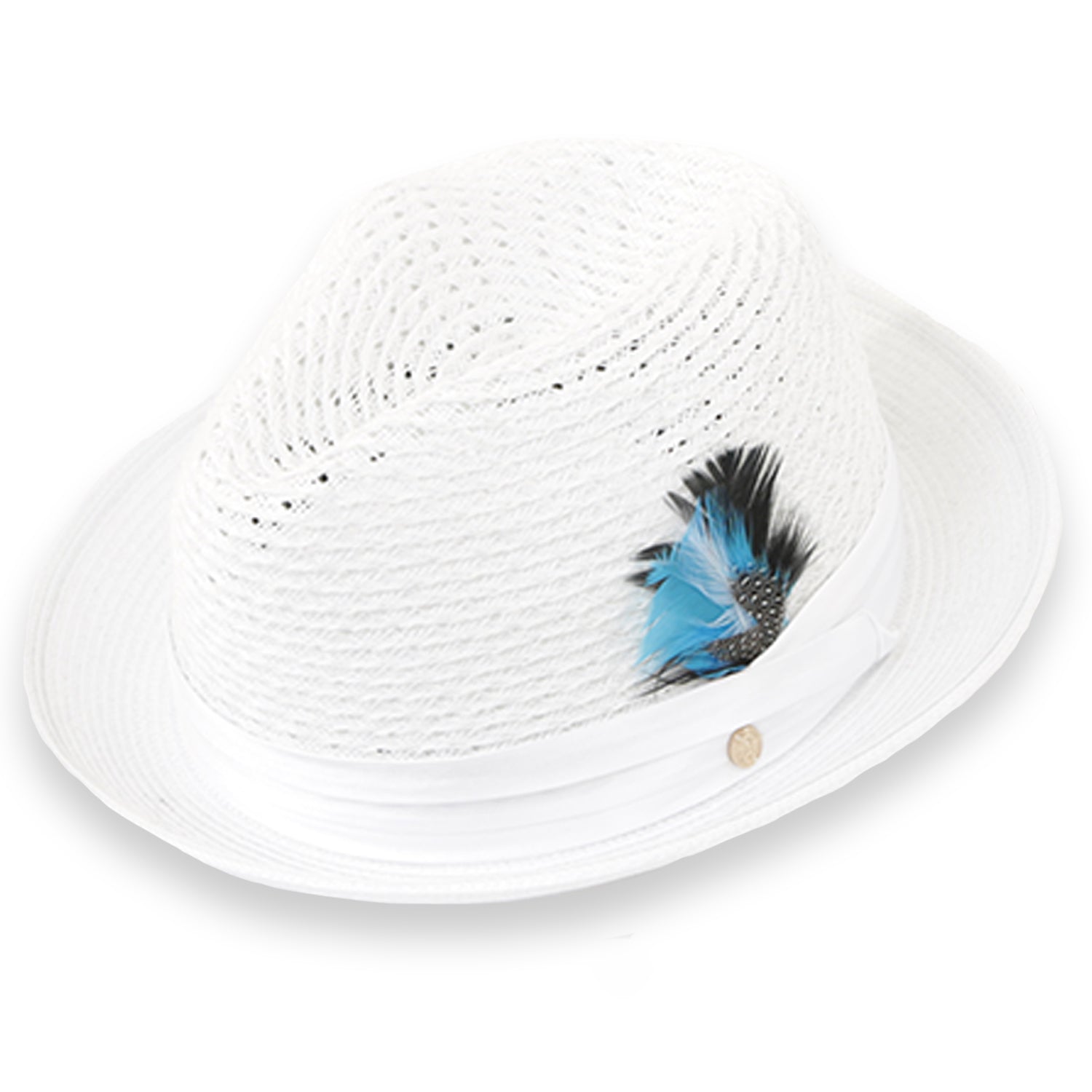 Castor White Fedora – Men’s Crushable Straw Dress Hat