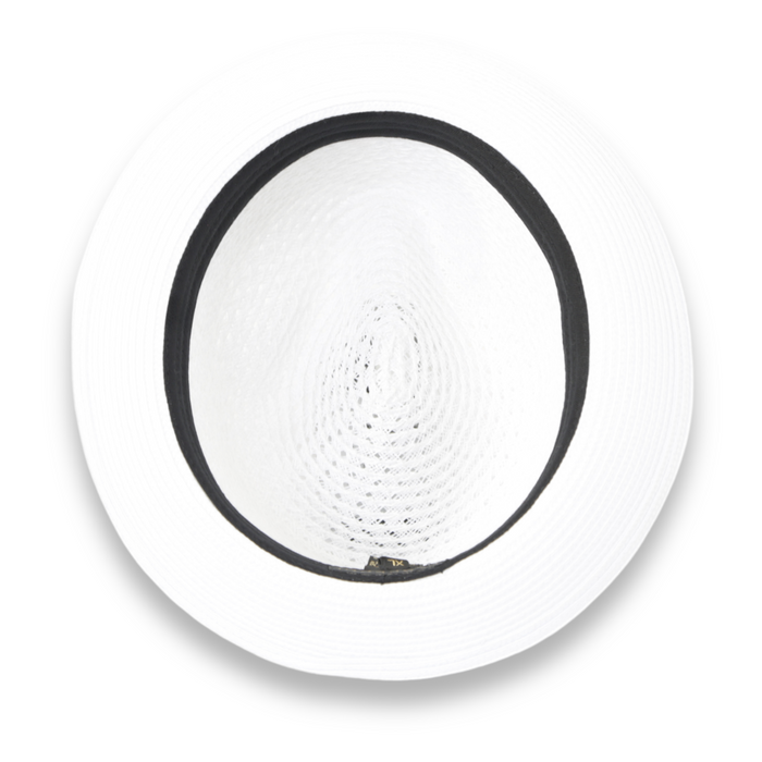 Castor White Fedora – Men’s Crushable Straw Dress Hat