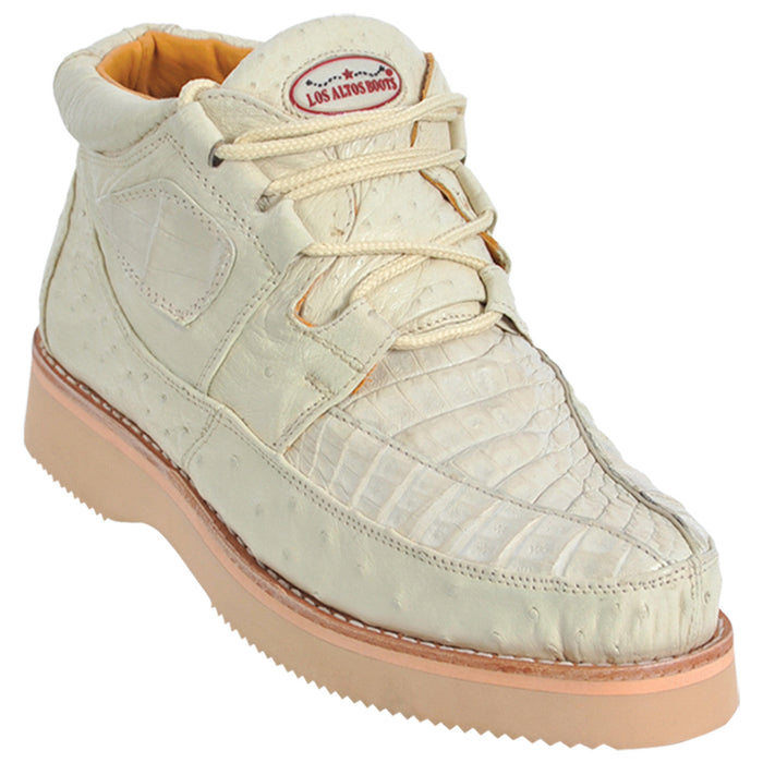 Caiman & Ostrich Skin Sneakers by Los Altos