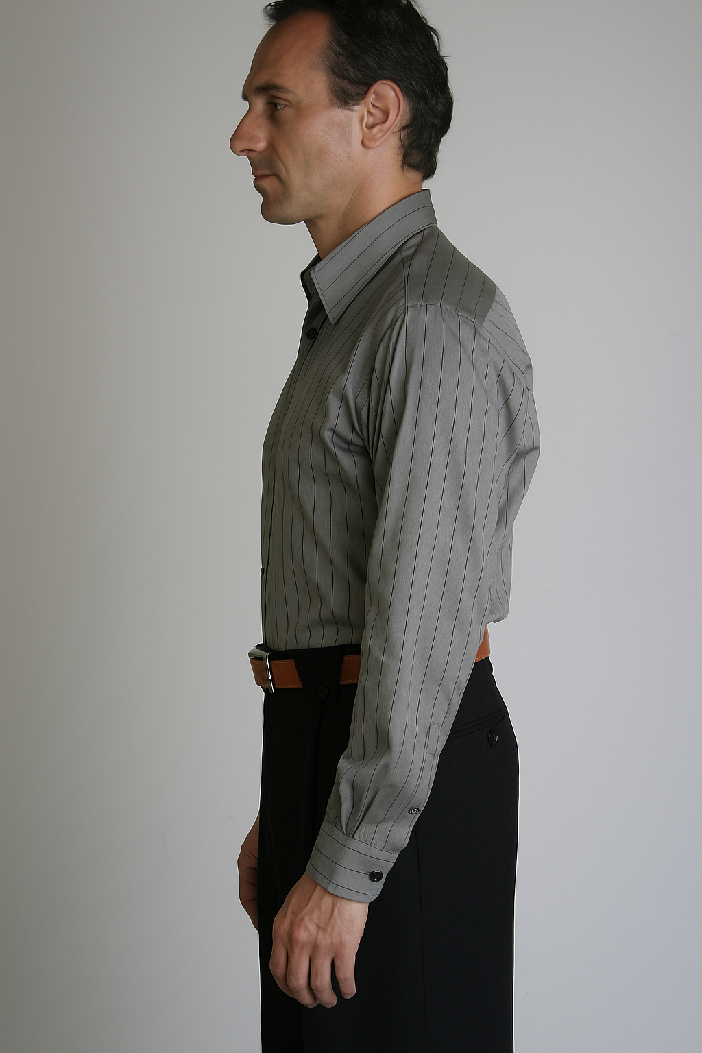 Men's Super 150's 100% Wool Wide Leg Dress Pants / Slacks Black unhemmed unfinished bottom