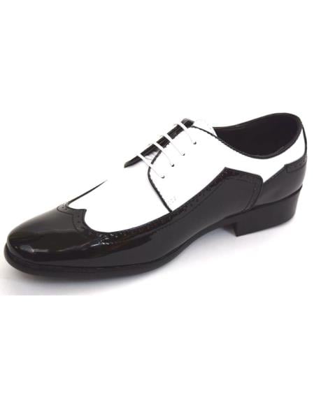 Men's Black White Wing Tip Toe Wedding Prom 2026 Shoe Two Toned Dress Tuxedo ForPerfect And US 8.0 Standard/D/ Medium / Eu:41-42 Black And White Men's Black White Wing Tip Toe Wedding Prom 2026 Shoe Two Toned Dress Tuxedo ForPerfect And US 8.0 Standard/D/ Medium / Eu:41-42 Black And White