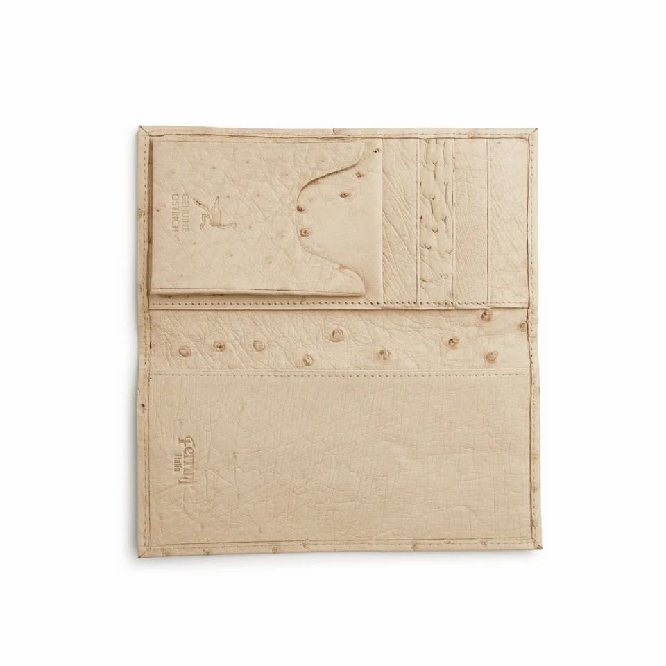 Full Quill Ostrich Checkbook