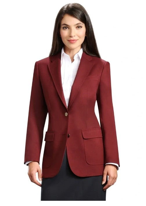 Neil Allyn Women's Burgundy Blazer Jacket