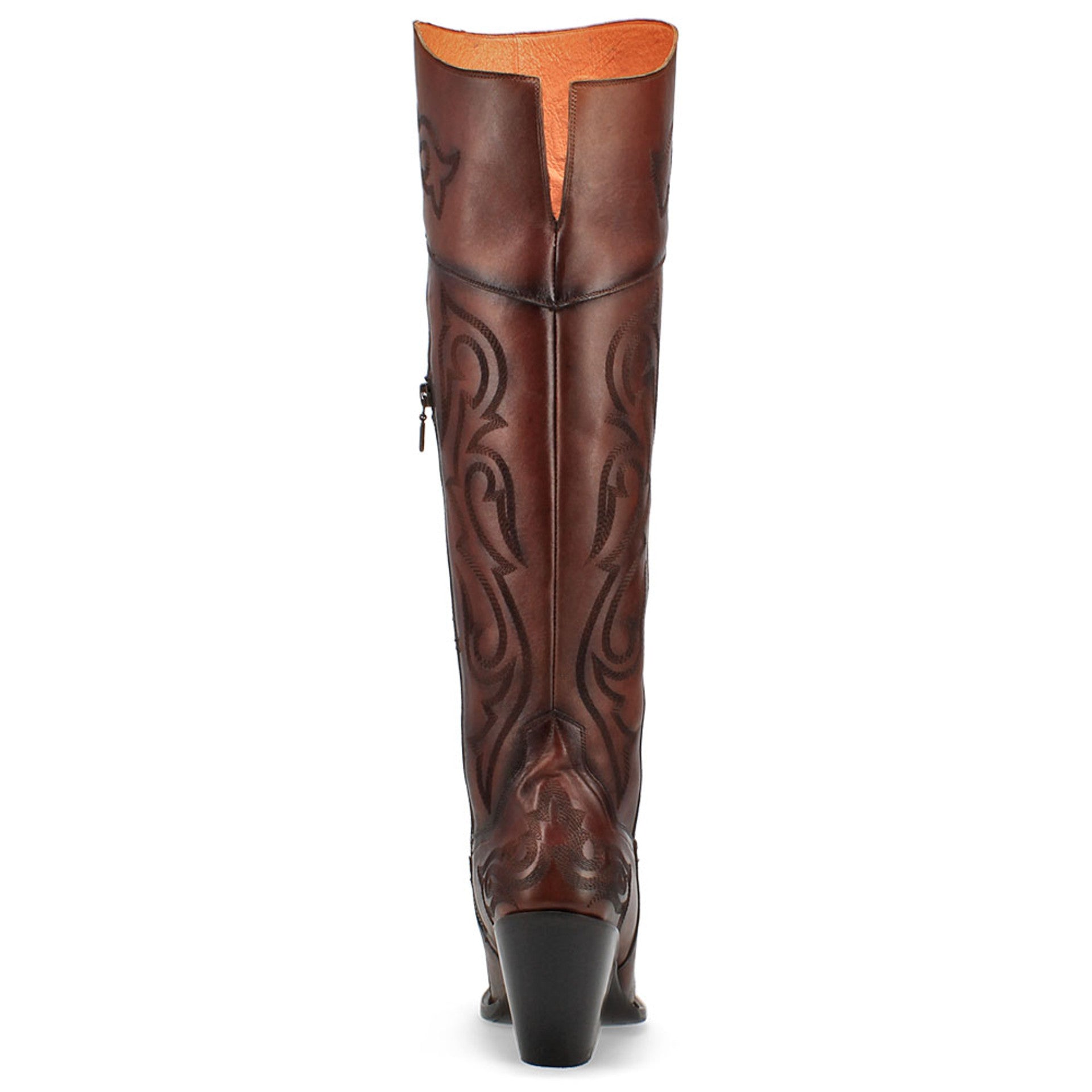 Dan Post Chestnut 20" Snip Toe Zipper Boot