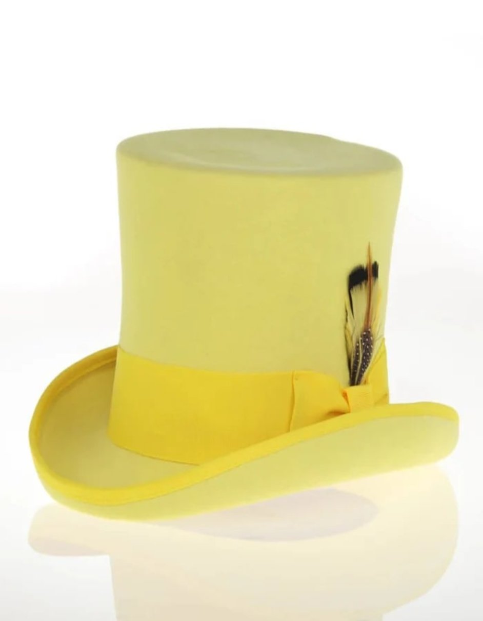 Victorian Steampunk Loden Felt Top Hat
