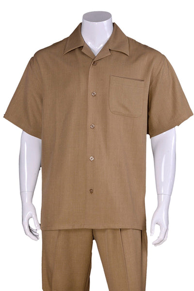 Men’s Summer Tan Walking Suit - Milano Moda