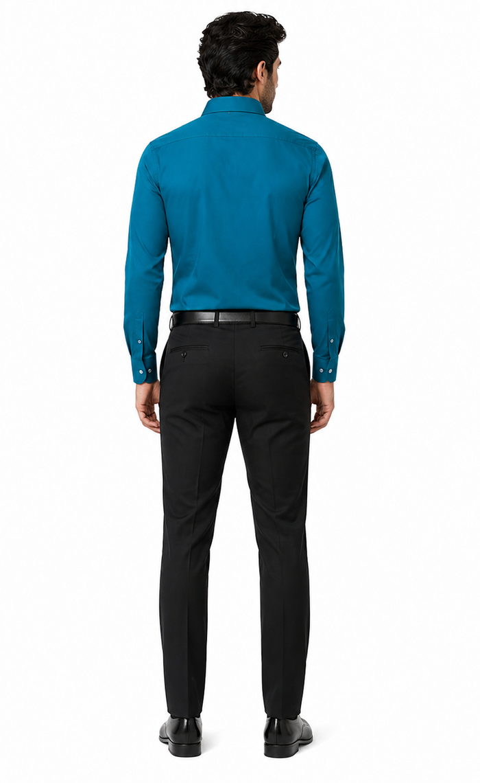 Affordable Clearance Cheap Mens Dress Shirt Sale Online Trendy -- Teal Color Men's Dress Shirt