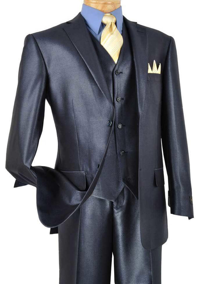 Alfa Collection Midnight Blue Men's 3 Piece Suit