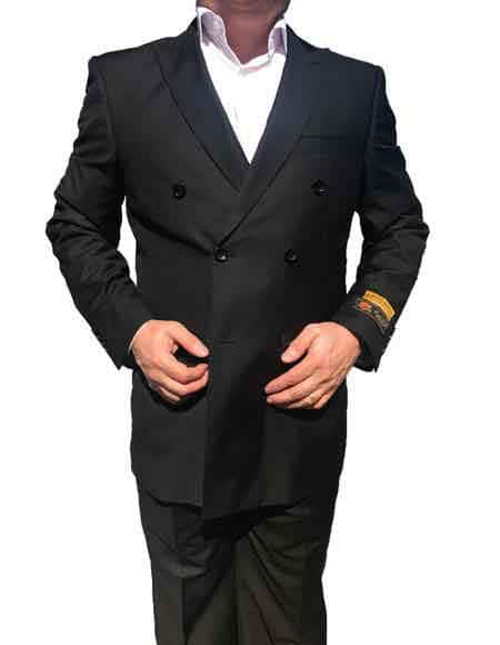 Double Breasted All Funeral Attire - Funeral Outfit - Funeral Clothes - Funeral Clothes
