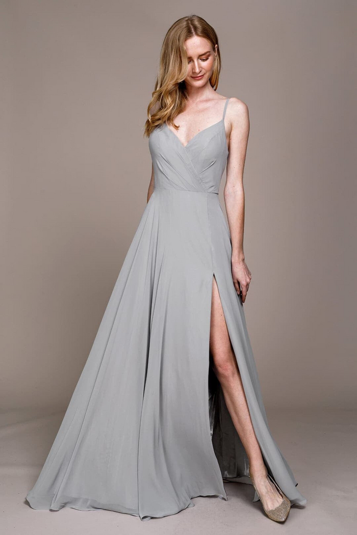 Amelia Couture 477 Simple Adjustable Straps Prom Evening Gown