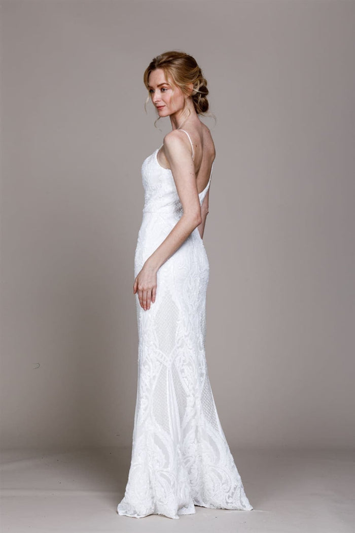 Amelia Couture 791 Sweetheart Sleeveless Sequin Formal Gown