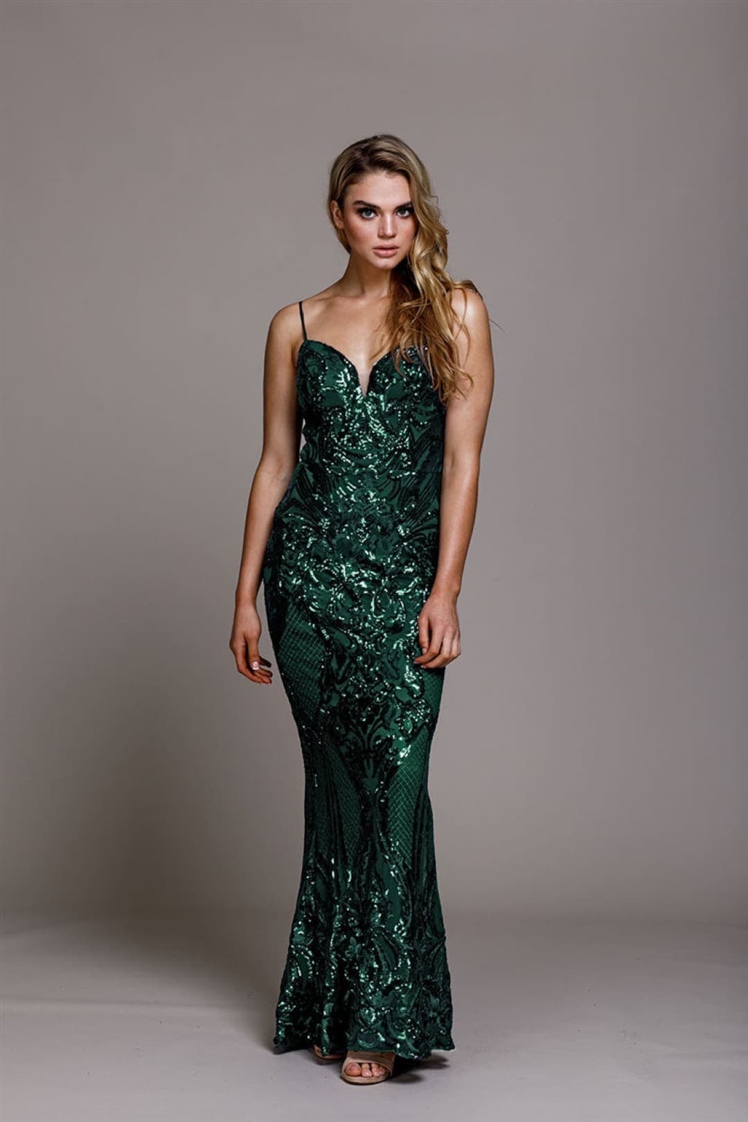 Amelia Couture 791 Sweetheart Sleeveless Sequin Formal Gown