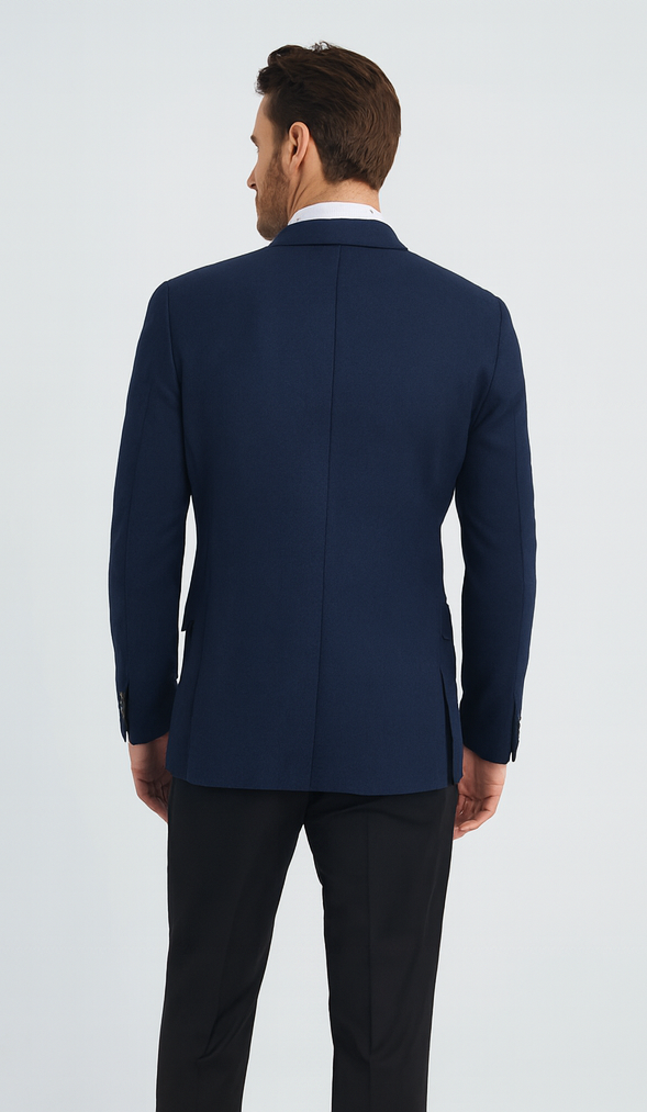 Apollo King Men's Double Breasted Sport Coat Peak Lapel