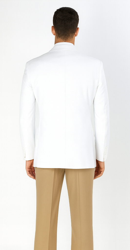 Apollo King Men's Double Breasted Sport Coat Peak Lapel