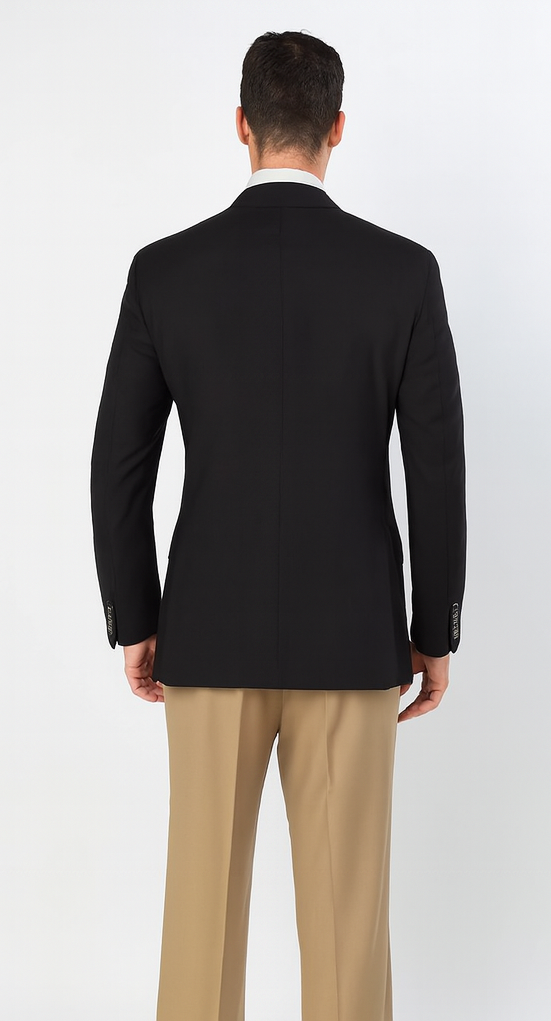 Apollo King Men's Double Breasted Sport Coat Peak Lapel