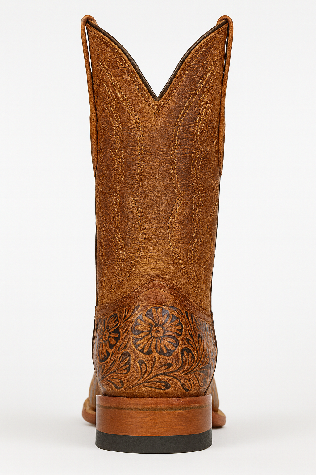 Hand Tooled Cowboy Boots Print