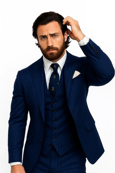 Bullet Train Tangerine Blue Suit