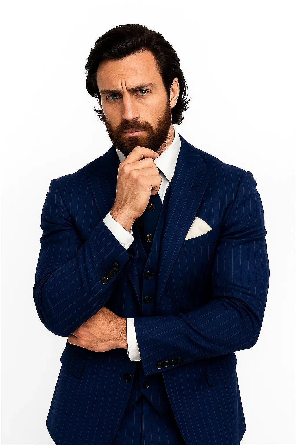 Bullet Train Tangerine Blue Suit