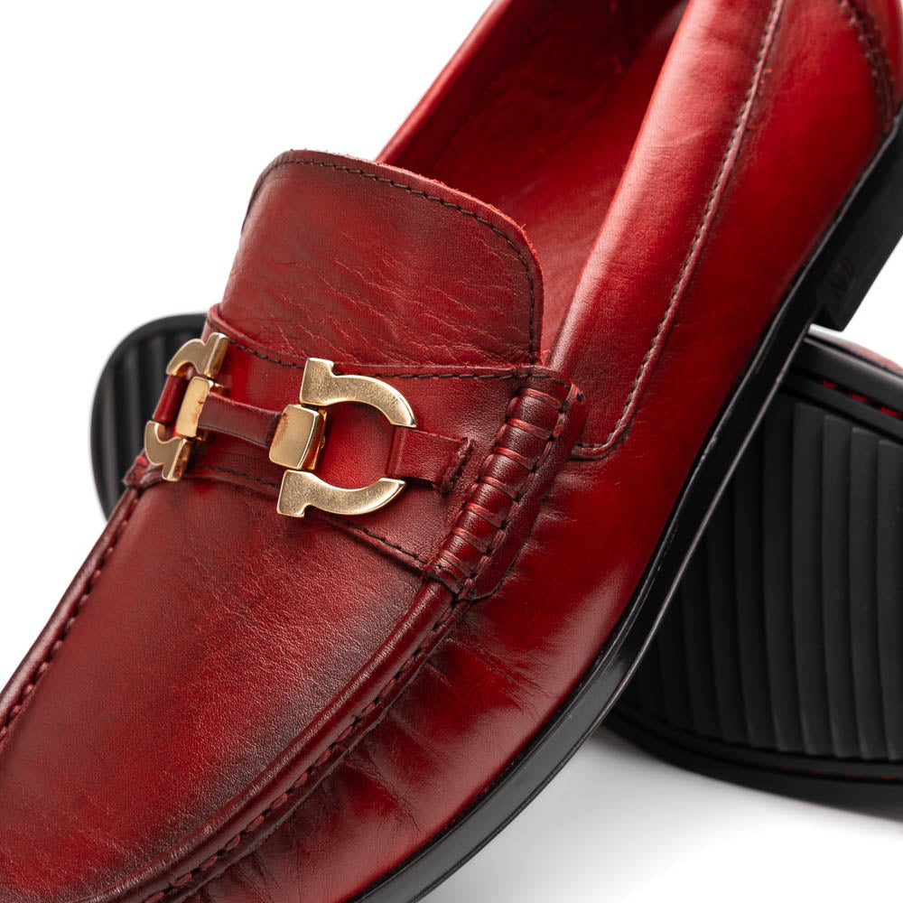 Atrani Red Calf Bit Loafer 