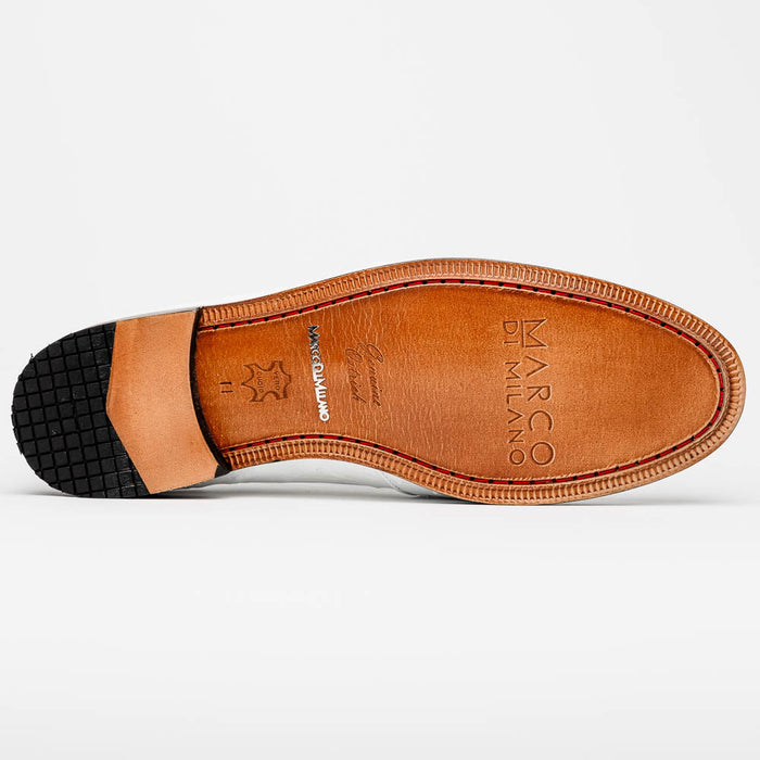 Marco Di Milano Aubiere White Leather Luxury Shoe