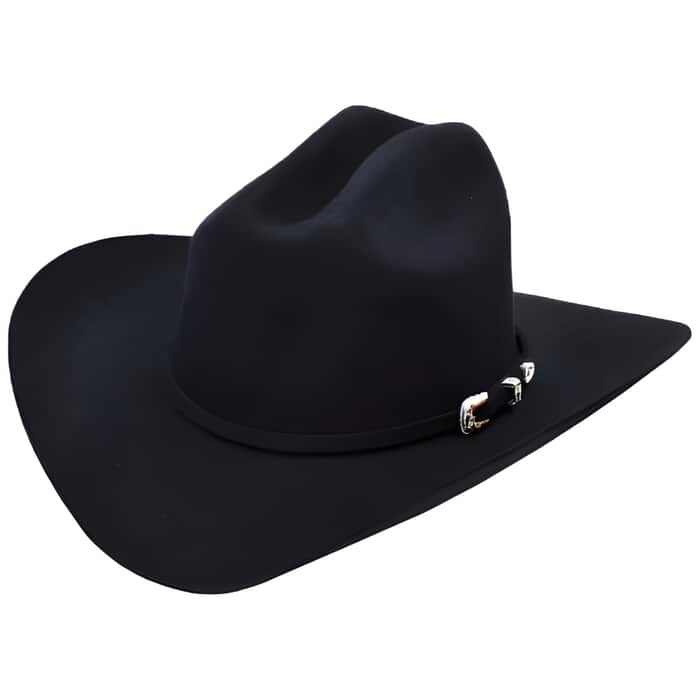 Authentic Los altos Hats-Joan Style Felt Western Hat – Dark color black