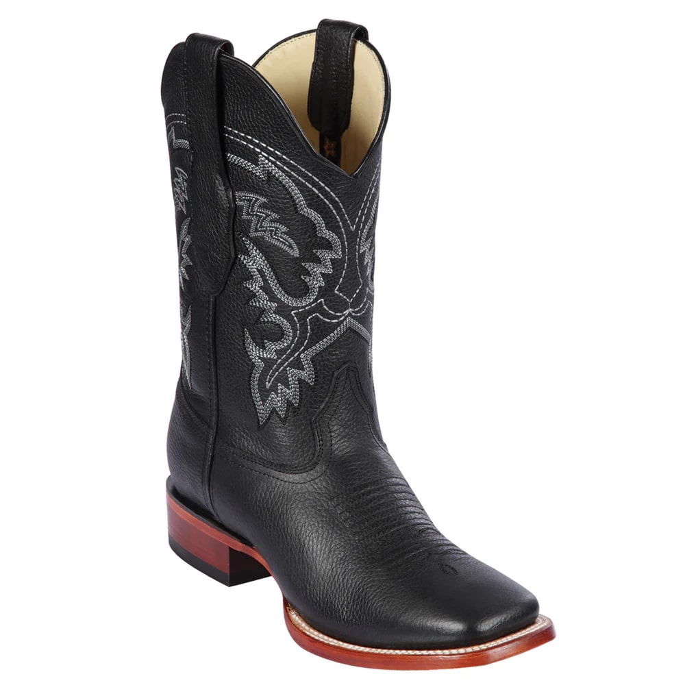 Black Stingray Square Toe Cowboy Boots
