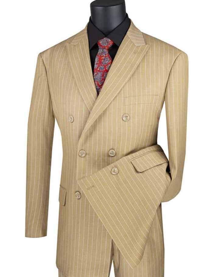 Banker Collection Camel Double Breasted Suit