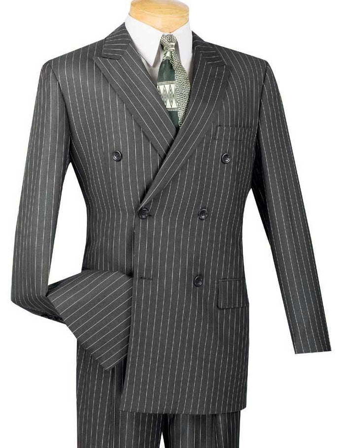 Men's Double Breasted Pinstripe Suit