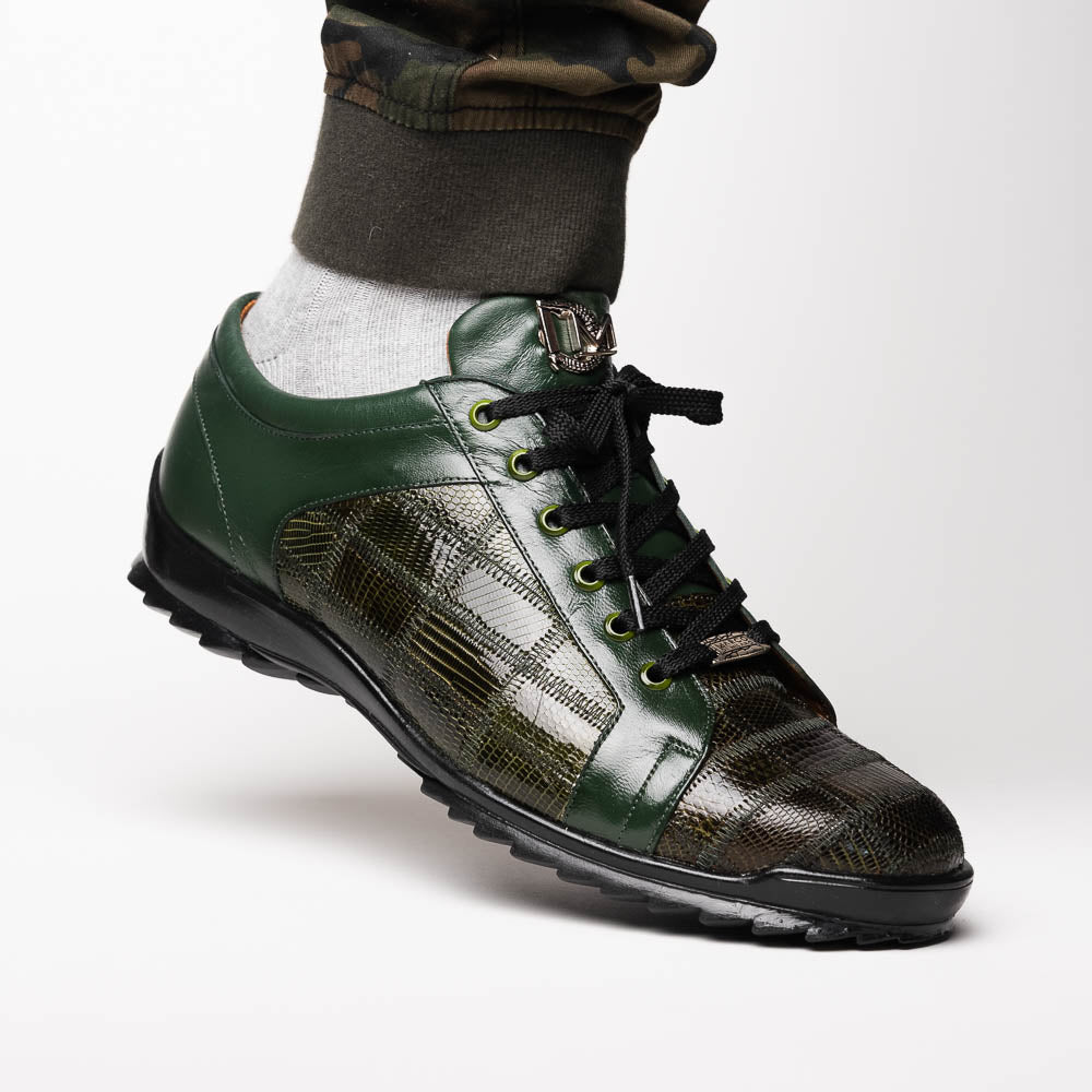 Marco Di Milano Bari Green Leather Oxford Dress Shoe