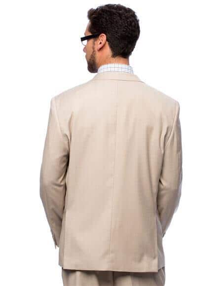 Navy Regular Three buttons Front 3 Piece Notch Collared One Vents Back Boy Suit