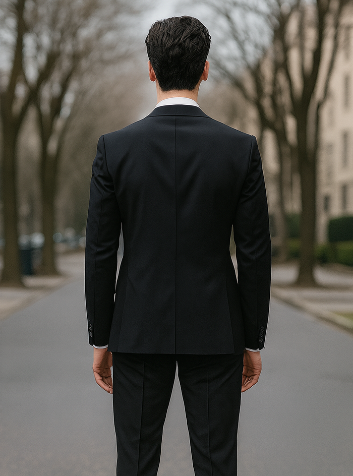 Bertolini Silk & Fabric Men's Suit-Light Gray- High End Suits - High Quality Suits