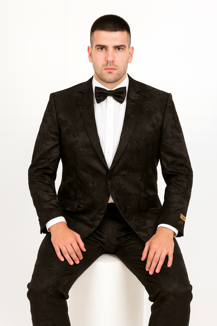 Big and Tall Mens Tuxedos Jacket - Big And Tall Formal Wear - Bowtie Included - For Big Guys
