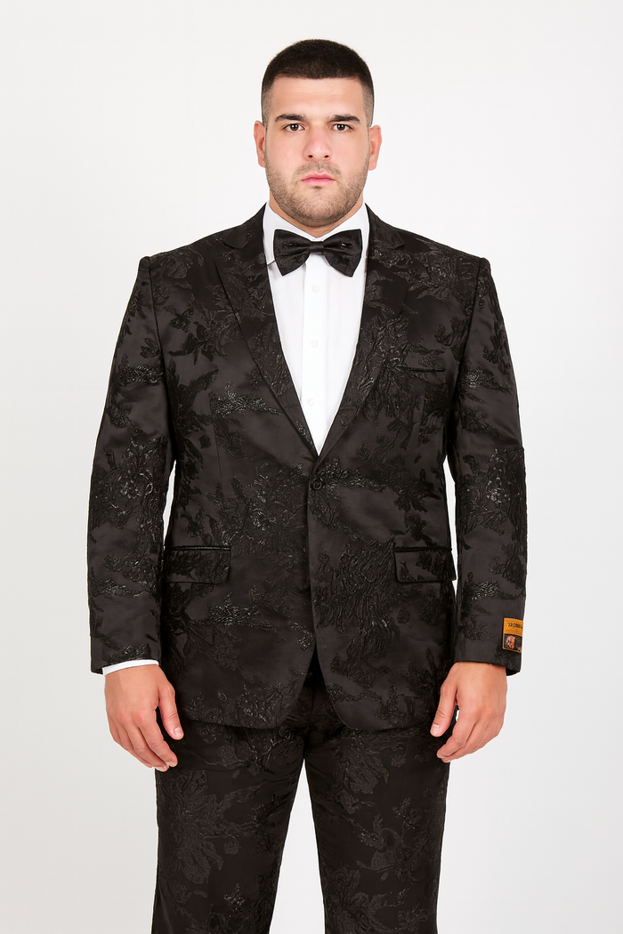 Big and Tall Mens Tuxedos Jacket - Big And Tall Formal Wear - Bowtie Included - For Big Guys