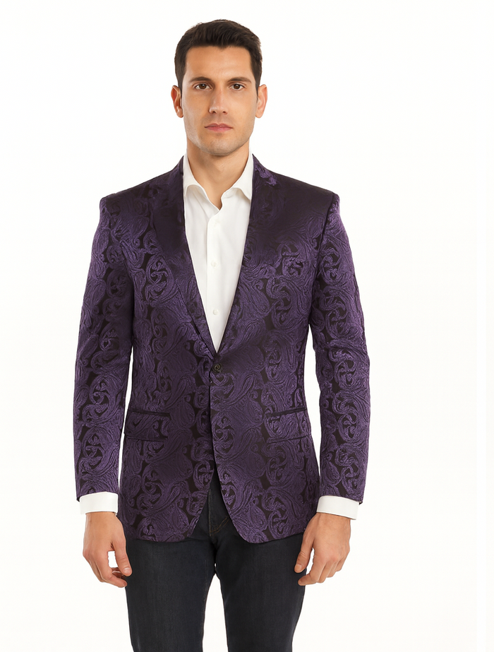 Big and Tall Tuxedo Violet Mens Blazer On Sale Violet Blazer Sport coat Jacket