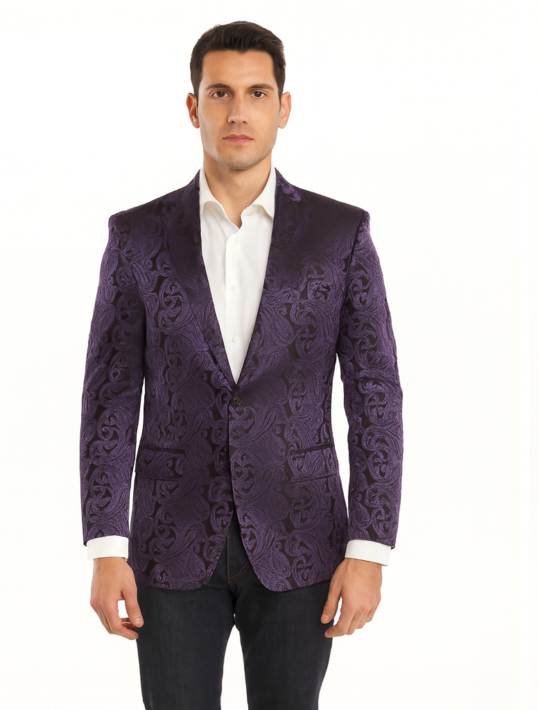 Big and Tall Tuxedo Violet Mens Blazer On Sale Violet Blazer Sport coat Jacket