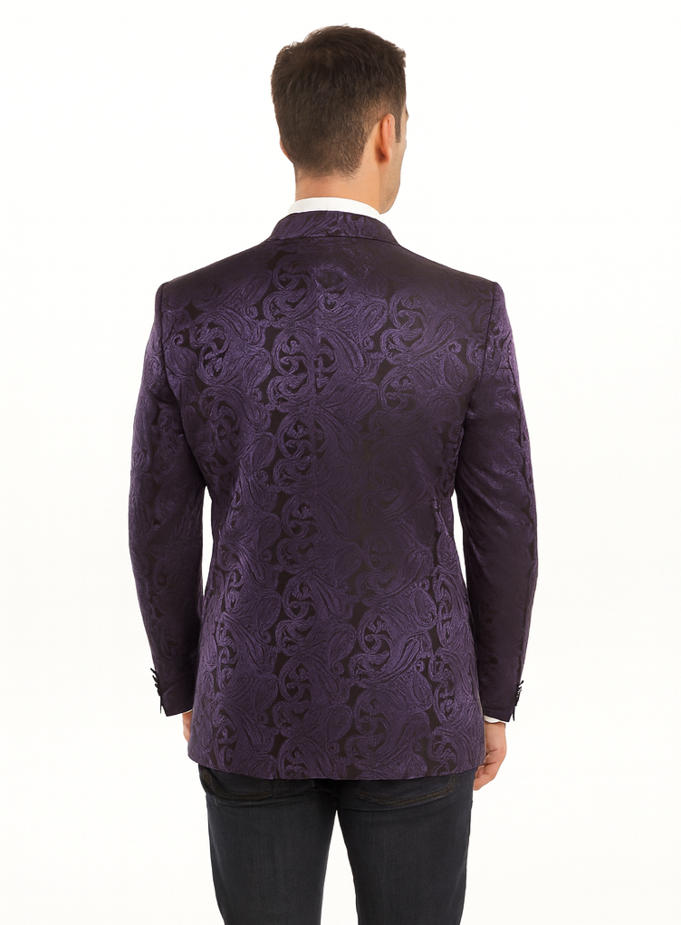 Big and Tall Tuxedo Violet Mens Blazer On Sale Violet Blazer Sport coat Jacket