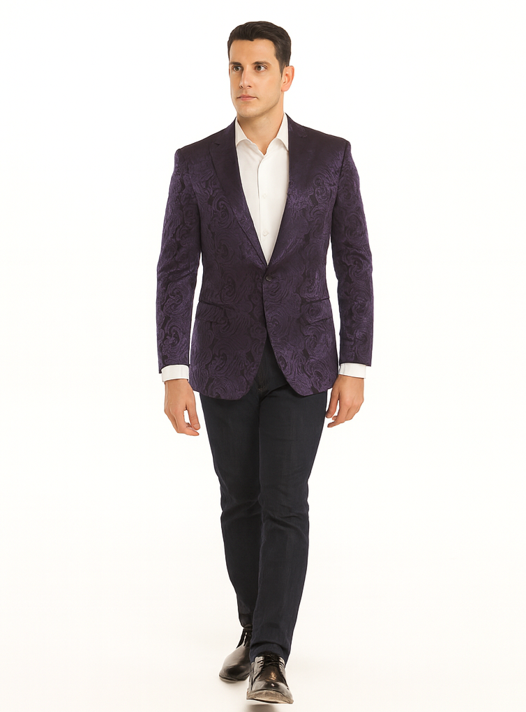 Big and Tall Tuxedo Violet Mens Blazer On Sale Violet Blazer Sport coat Jacket