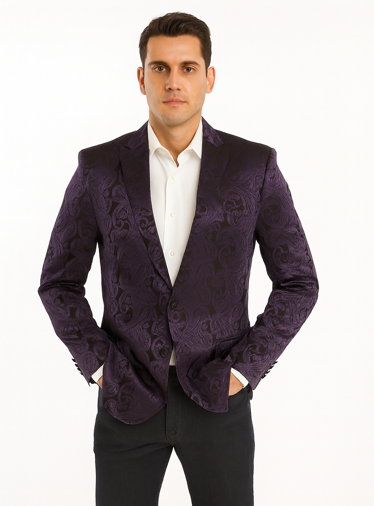 Big and Tall Tuxedo Violet Mens Blazer On Sale Violet Blazer Sport coat Jacket